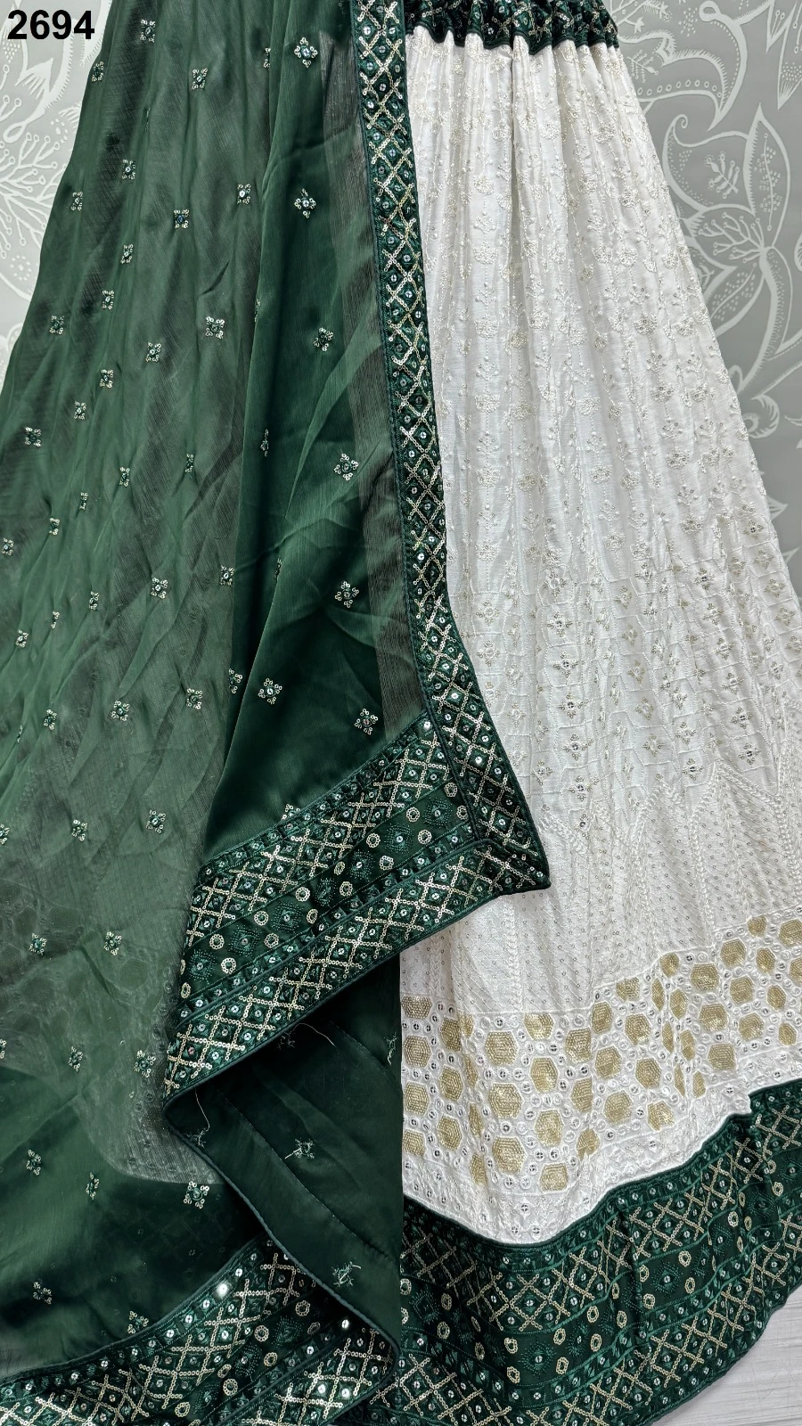Anjani Art 2694 Georgette Wholesale Lehenga Catalog — Wholesale Lehenga, MPA wholesale from Surat - Gallery Image 3